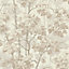 Belgravia Décor Giorgio Tree Beige Textured Wallpaper