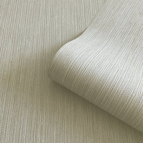 Belgravia Décor Grasscloth Cream Linen Textured Wallpaper