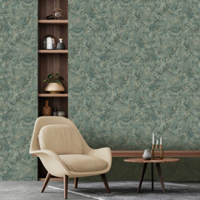 Belgravia Décor Marble Green Textured Wallpaper