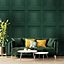 Belgravia Décor Oliana Panel Green Smooth Wallpaper