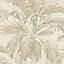Belgravia Décor Palm Tree Beige Textured Wallpaper