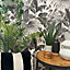 Belgravia Décor Retreat Leaves Black Textured Wallpaper