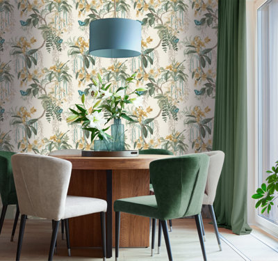 Belgravia Décor Suki  Green / Yellow