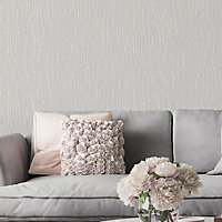 Belgravia Décor Tiffany Dark Silver Heavily Textured Wallpaper