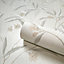 Belgravia Décor Tiffany Flower White/Cream Wallpaper
