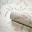 Belgravia Décor Tiffany Flower White/Sage/Heather Wallpaper