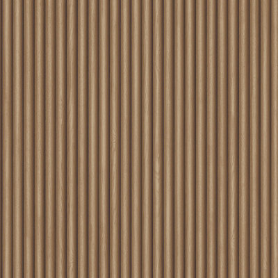 Belgravia Decor 3D Ribbed Wood Effect Dark Oak Wallpaper 2323