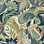 Belgravia Decor Casa Floral Wallpaper Green