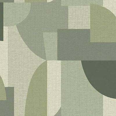 Belgravia Decor Ceruti Green Geometric Decorative Luxury Wallpaper C1422