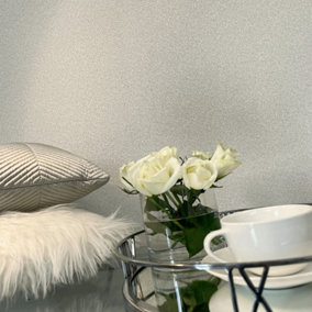 Belgravia Decor Valentino Sequin Textured Wallpaper Grey