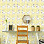 Belgravia Llama Rama Cartoon Yellow Childrens Bedroom Nursery Wallpaper 9732
