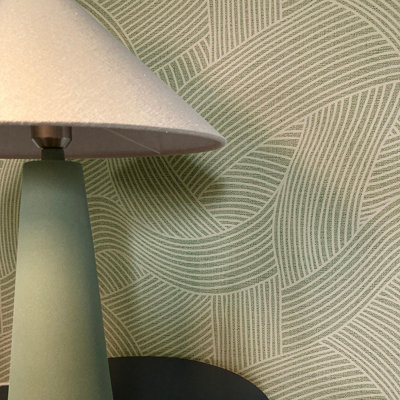 Belgravia Maya Textured Geo Green