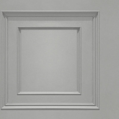 Belgravia Oliana Panel Grey Wallpaper 8492