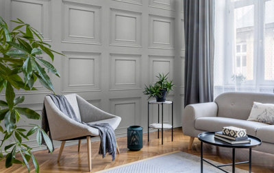 Belgravia Oliana Panel Grey Wallpaper 8492