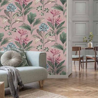 Belgravia Oliana Panel Grey Wallpaper 8492