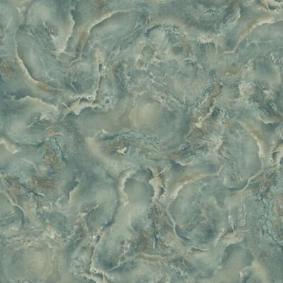 Belgravia Palazzo Decor Marble Textured Teal Metallic Wallpaper P1692