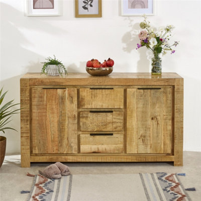 Belgravia Solid Wood Large Sideboard 2 Doors & 3 Drawers