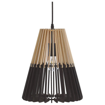 Beliani Boho Pendant Lamp CAVALLA Black