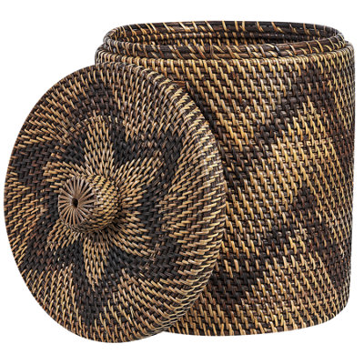 Beliani Boho Rattan Basket Natural BOHOROK