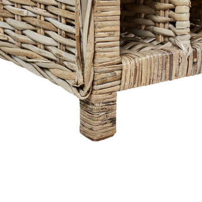 Beliani Boho Rattan Wine Rack Light BASIRA - 6