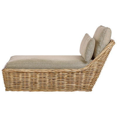 Beliani Boho Sun Lounger Natural BELSITO - 5
