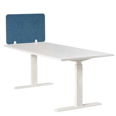 Beliani Desk Screen SPLIT Blue