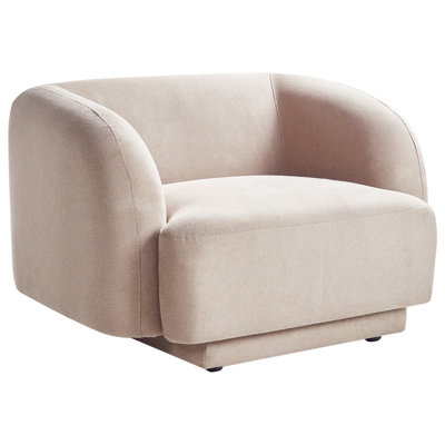 Beliani Glam Armchair SKJANES Taupe