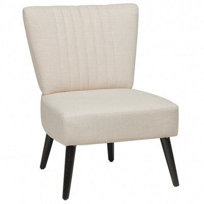 Beliani Glam Armchair VAASA Fabric Beige