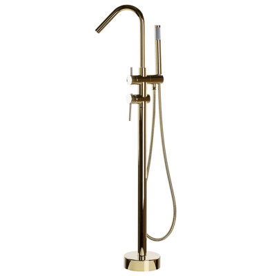 Beliani Glam Bathtub Faucet VICTORIA Gold