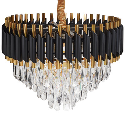 Beliani Glam Chandelier ABELLAS Metal Gold
