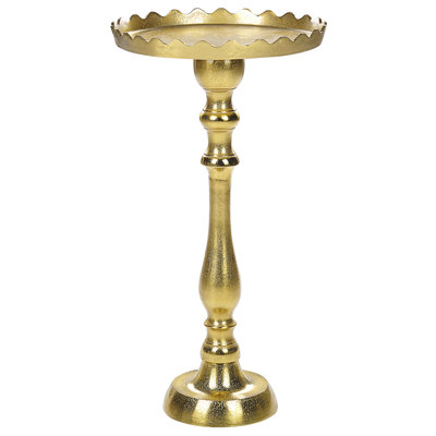 Beliani Glam Metal Side Table Gold TIMARU
