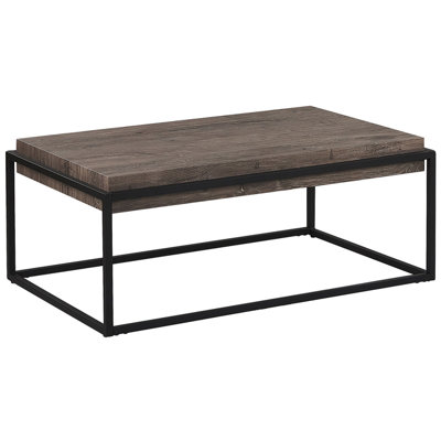 Beliani Industrial Coffee Table Light Wood ALTOS