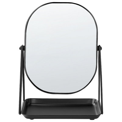 Beliani Industrial Makeup Mirror CORREZE Black