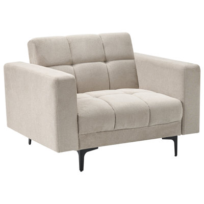 Beliani Minimalist Armchair ALNES Beige