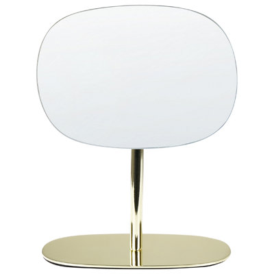 Beliani Minimalist Makeup Mirror CHARENTE Gold