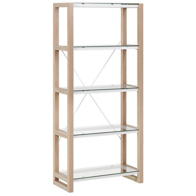 Beliani Modern 4 Tier Bookcase White JENKS