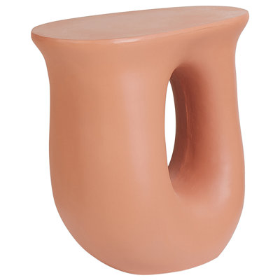Beliani Modern Accent Side Table Orange IDRO