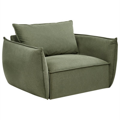 Beliani Modern Armchair KUNES Green