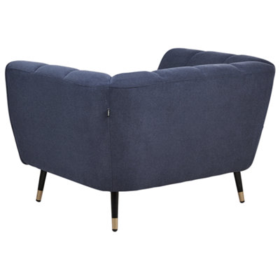 Beliani Modern Armchair ORSTA Dark Blue