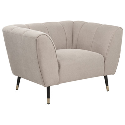 Beliani Modern Armchair ORSTA Taupe