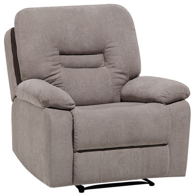 Beliani Modern Armchair Taupe BERGEN