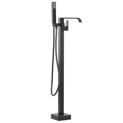 Beliani Modern Bathtub Faucet NIAGARA Black