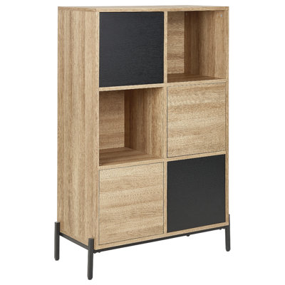 Beliani Modern Bookcase Light Wood MOINES