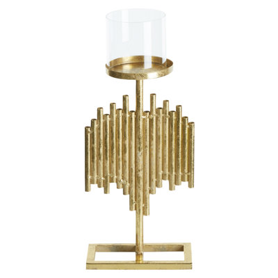 Beliani Modern Candle Holder NIAS Gold 47 cm