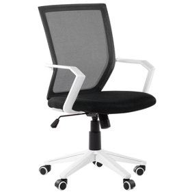 Beliani Modern Desk Chair Black RELIEF