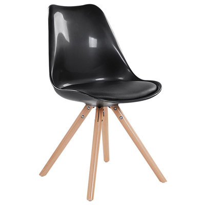 Beliani Modern Dining Chair DAKOTA Black