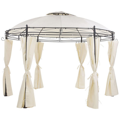 Beliani Modern Gazebo Beige SAFARA