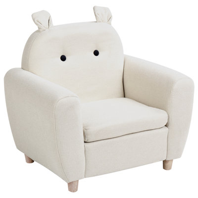 Beliani Modern Kids Armchair Beige MARIBO