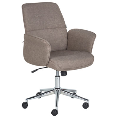 Beliani Modern Office Chair Brown RAVISHING