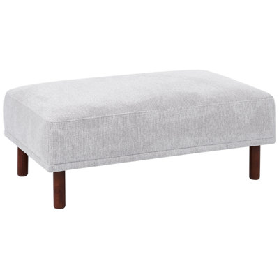 Beliani Modern Ottoman HOLT Light Grey